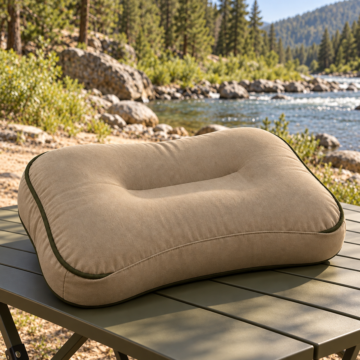 Cloud Camping Travel Pillow, illustrative concept image 2