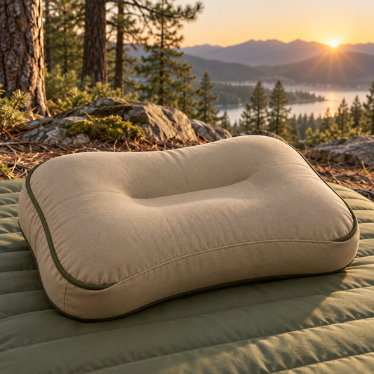 Cloud Camping Travel Pillow, illustrative concept image 1