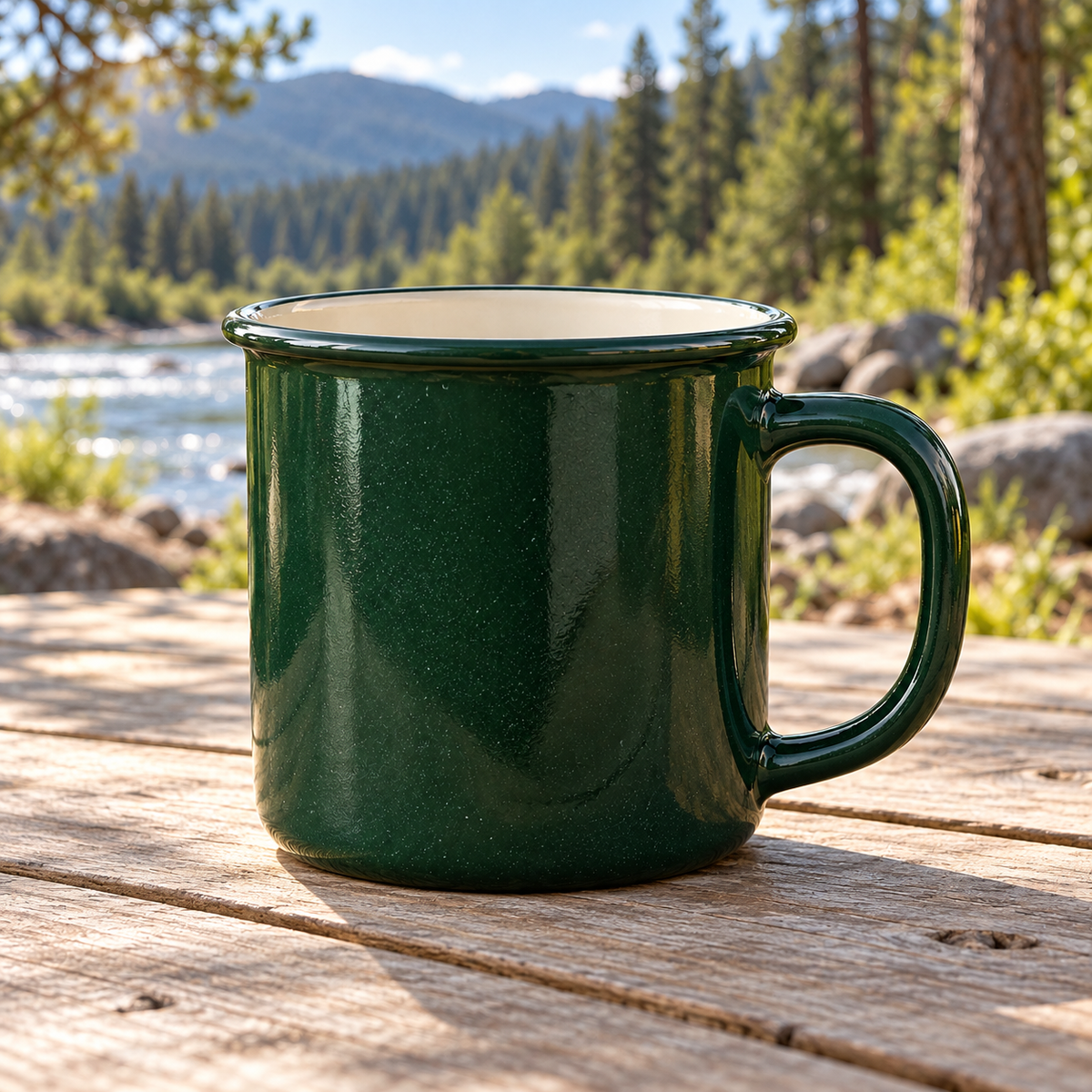 Dawn Handle Camp Mug, illustrative concept image 2