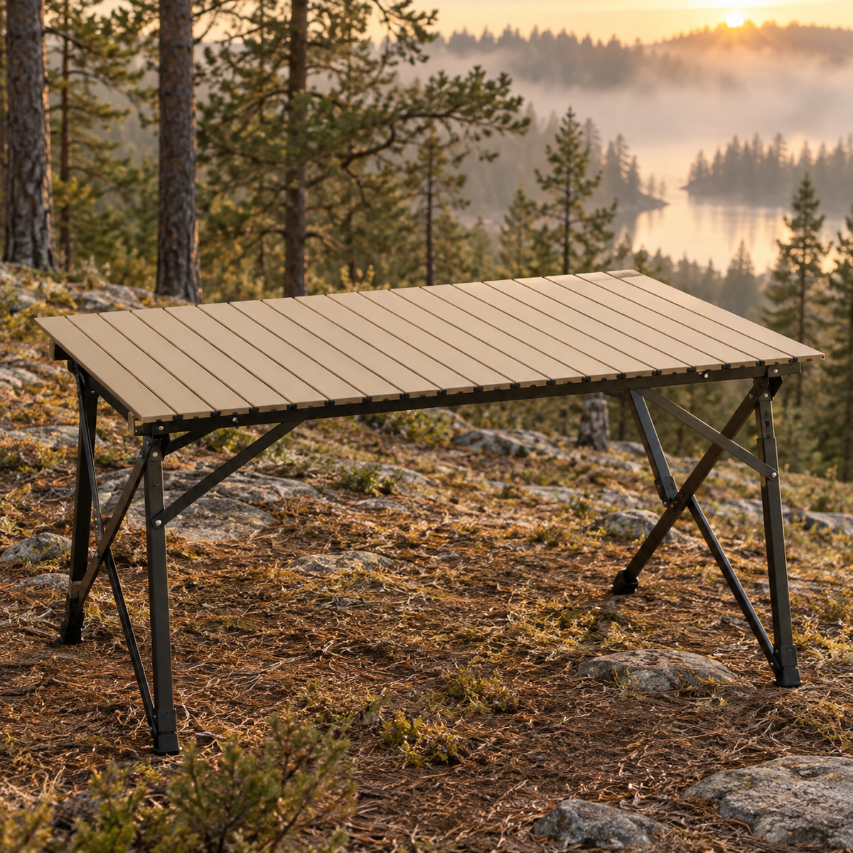 Ridge Roll-Top Camp Table, generated concept illustration 1