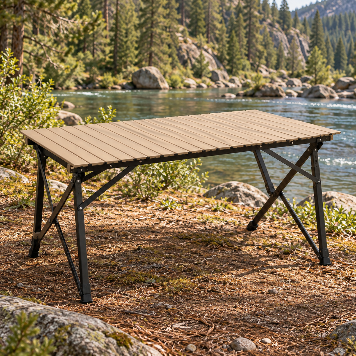Ridge Roll-Top Camp Table, generated concept illustration 2