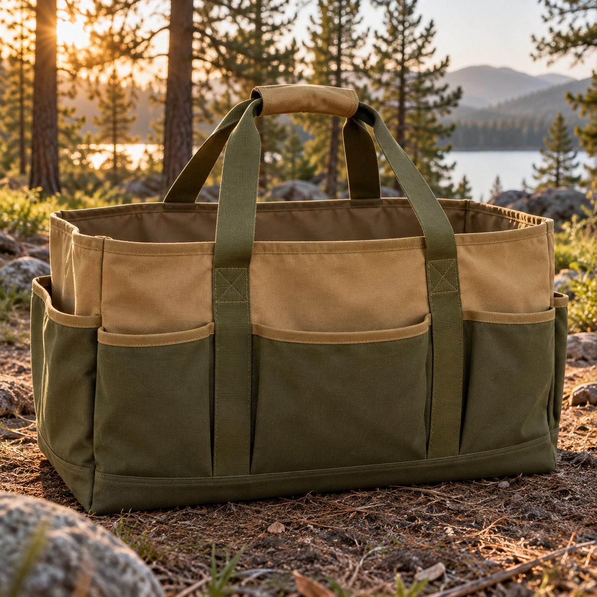 Switchback Camping Gear Tote, generated concept illustration 1