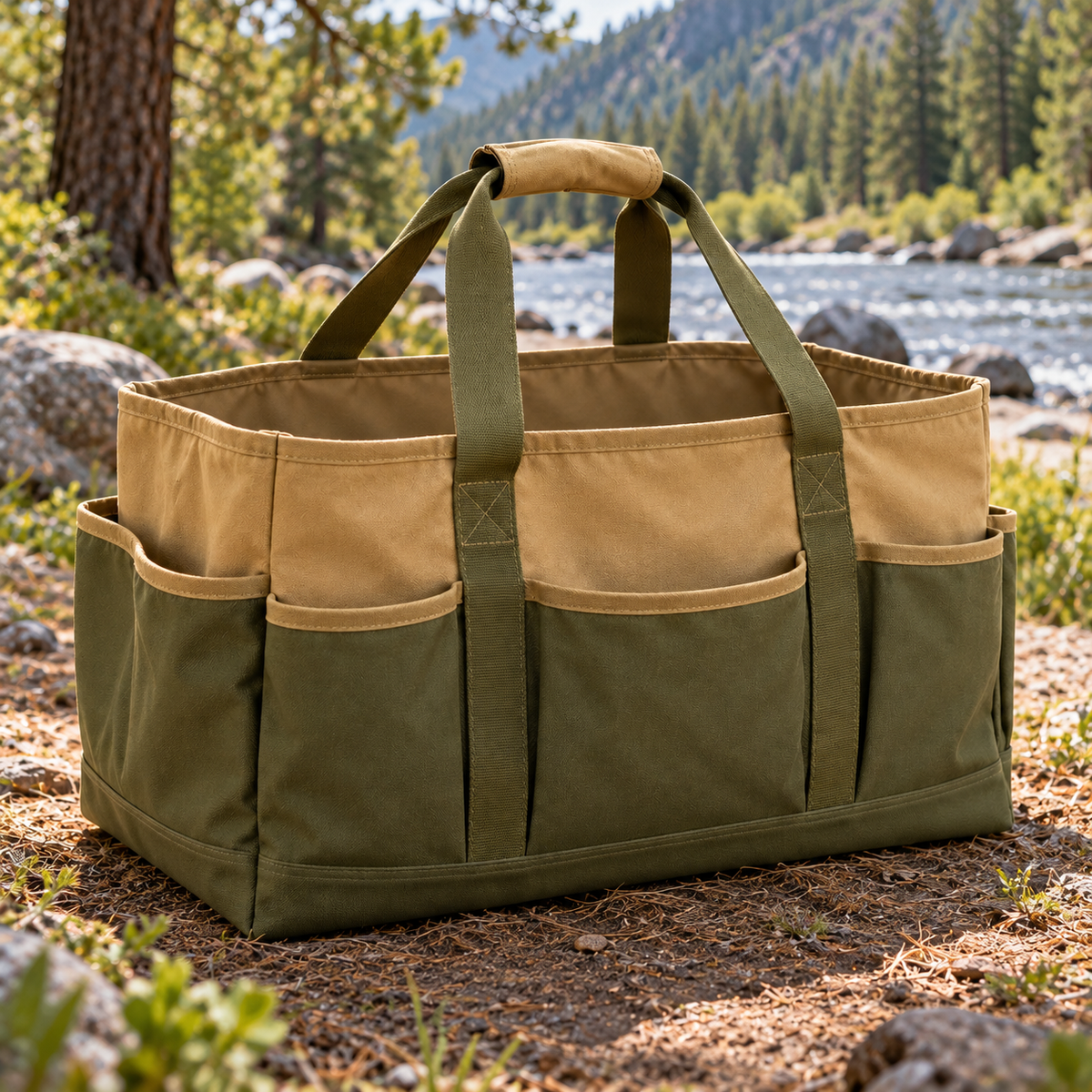 Switchback Camping Gear Tote, generated concept illustration 2